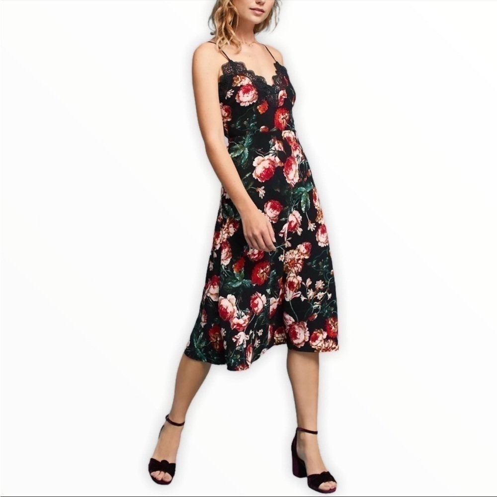 Foxiedox Autumnal Floral Slip Dress